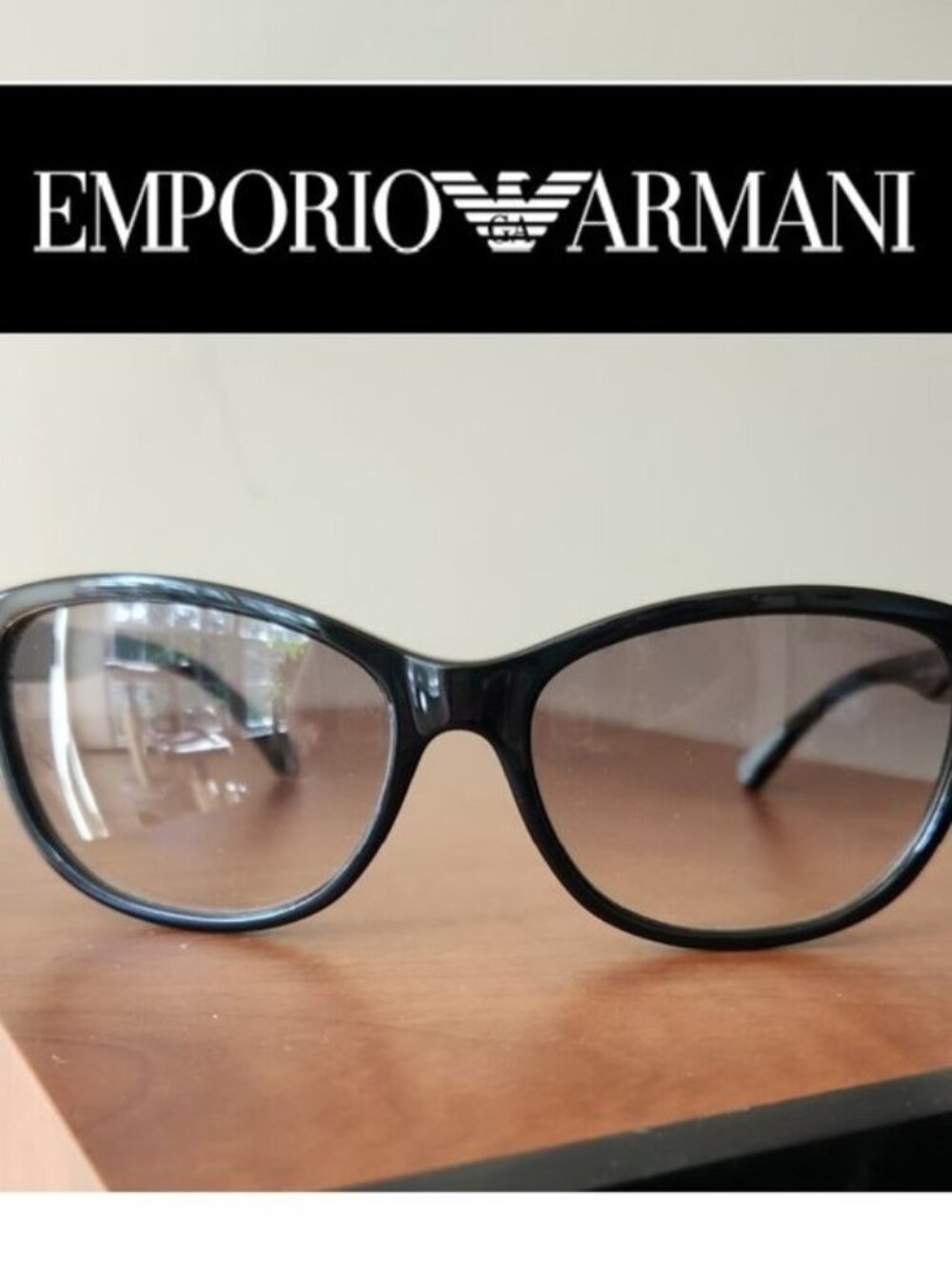 😎 Emporio Armani Unisex ITALY Black Sunglasses 57-16 EA 4080 5017/8E 140 2N